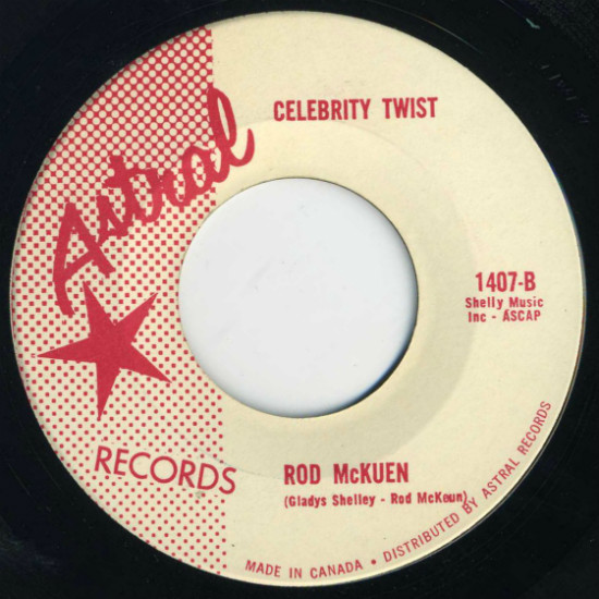 Rod McKuen - Oliver Twist / Celebrity Twist (7") (Near Mint (NM or M-)) - Image 2