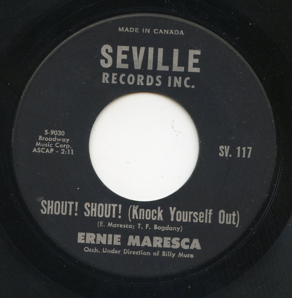 Ernie Maresca - Shout! Shout! (Knock Yourself Out) / Crying Like A Baby Over You (7", Single) (Near Mint (NM or M-))