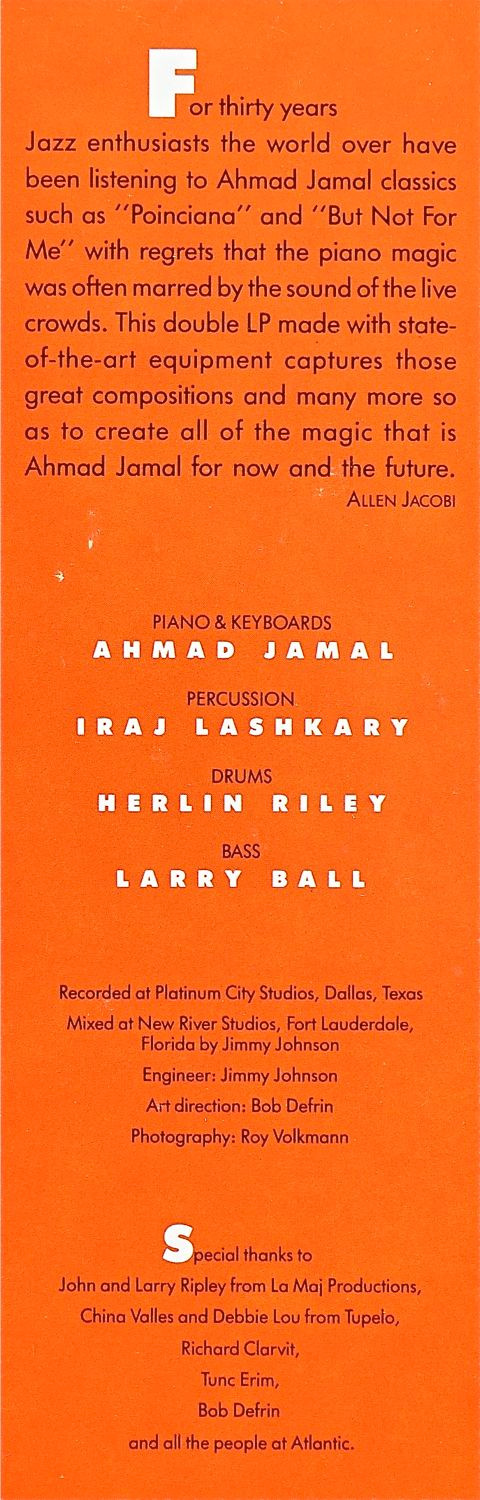 Ahmad Jamal - Digital Works (2xLP) (Near Mint (NM or M-)) - Image 3