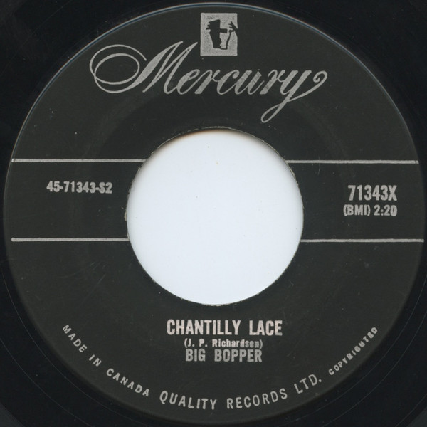 Big Bopper - Chantilly Lace (7", Single) (Near Mint (NM or M-))