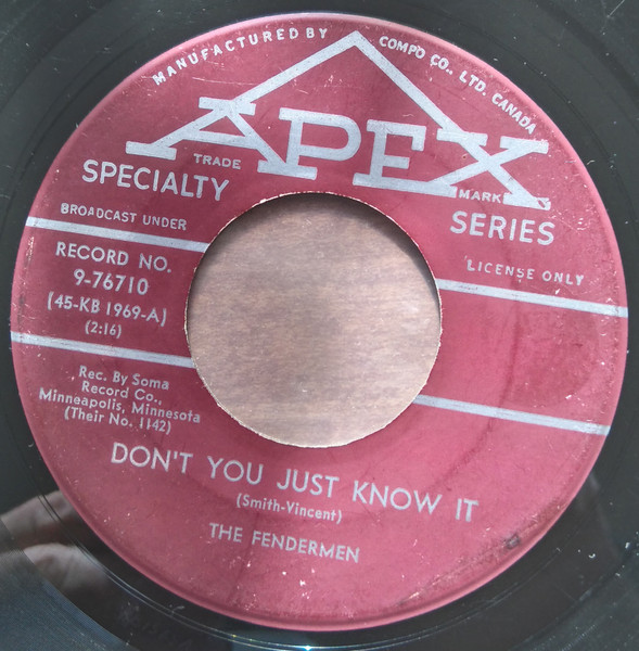 The Fendermen - Don't You Just Know It / Beach Party (7", Single) (Near Mint (NM or M-))