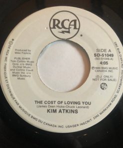 Kim Atkins - The Cost Of Loving You - Promo (7", Single, Promo) (Near Mint (NM or M-))