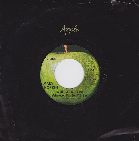 Mary Hopkin - Que Sera, Sera (Whatever Will Be, Will Be) (7", Single, Scr) (Near Mint (NM or M-)) - Image 3