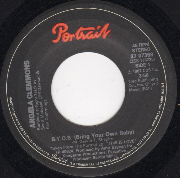 Angela Clemmons - B.Y.O.B. (Bring Your Own Baby) (7") (Very Good Plus (VG+))