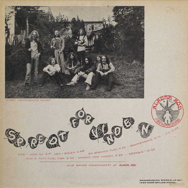 Alrune Rod - Spredt For Vinden (LP, Album, Gat) (Very Good (VG)) - Image 4
