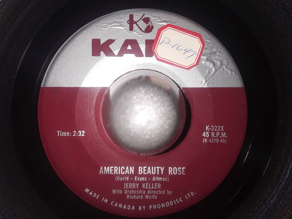 Jerry Keller - American Beauty Rose (7", Single) (Near Mint (NM or M-))