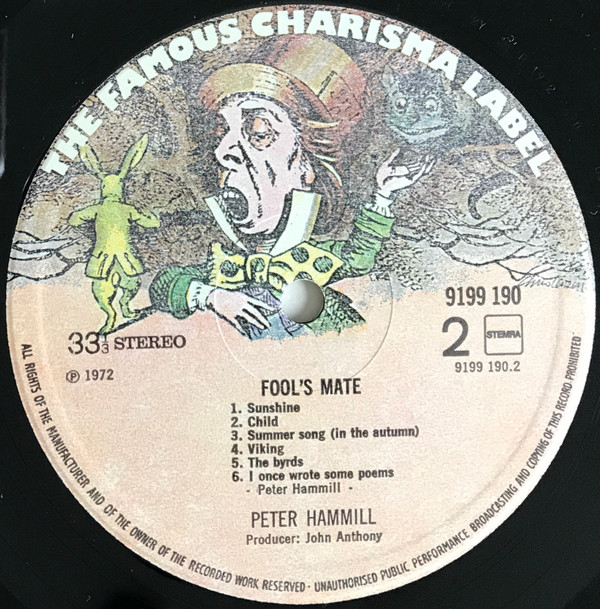 Peter Hammill - Fool's Mate (LP, Album, RE) (Very Good Plus (VG+)) - Image 4