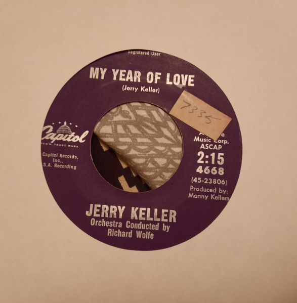 Jerry Keller - My Year Of Love (7", Single) (Near Mint (NM or M-))
