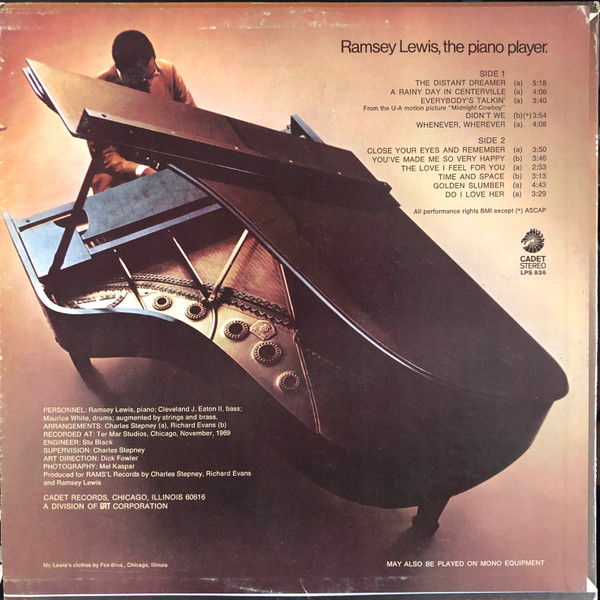 Ramsey Lewis - Ramsey Lewis, The Piano Player (LP, Album) (Near Mint (NM or M-)) - Image 2