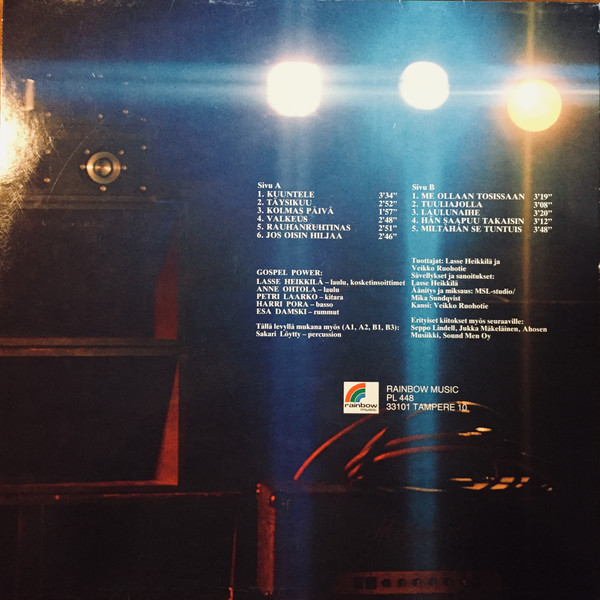 Gospel Power - Kuuntele (LP, Album) (Very Good (VG)) - Image 2