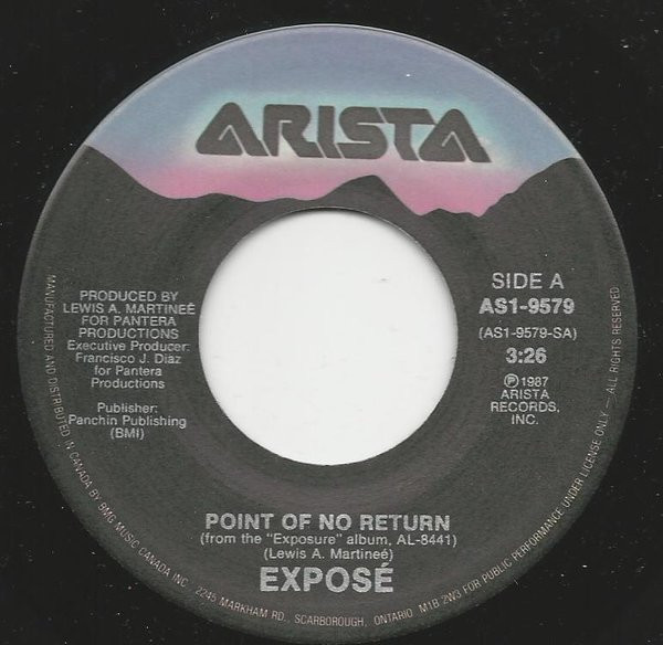 Exposé - Point Of No Return (7", Single) (Very Good Plus (VG+))