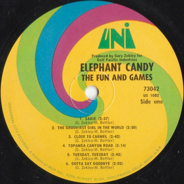 The Fun And Games - Elephant Candy (LP, Album) (Mint (M)) - Image 3