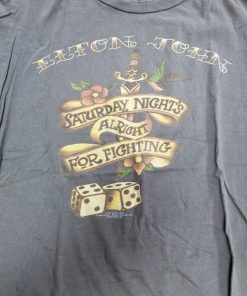 JOHN, Elton - "Saturday Night's Alright For Fighting" T-SHIRT M