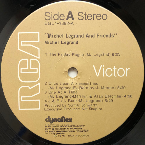 Michel Legrand - Michel Legrand And Friends (LP, Album) (Very Good Plus (VG+)) - Image 3