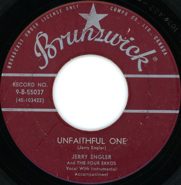Jerry Engler And The Four Ekkos - Sputnik (Satellite Girl) (7") (Very Good Plus (VG+)) - Image 2