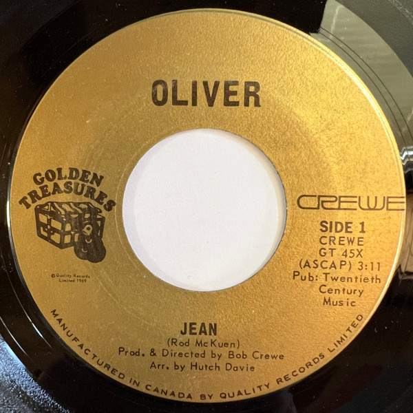 Oliver (6) - Jean / The Arrangement (7", Single) (Very Good Plus (VG+))
