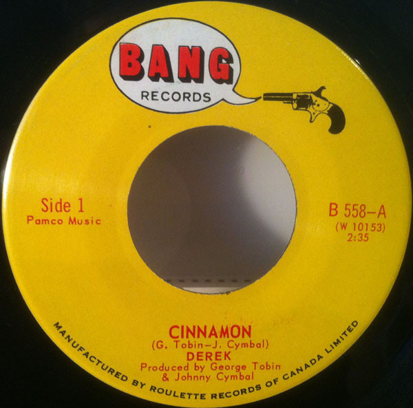 Derek (3) / Jerry O - Cinnamon / Dance What Cha Wanna (7") (Near Mint (NM or M-))