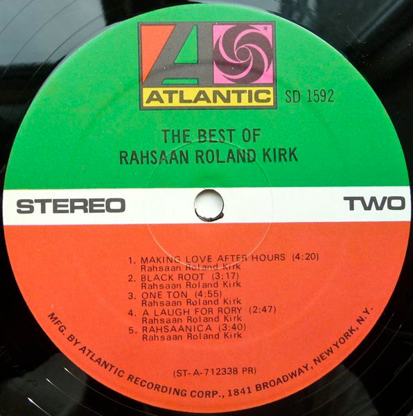 Rahsaan Roland Kirk* - The Best Of Rahsaan Roland Kirk (LP, Comp) (Very Good Plus (VG+)) - Image 4