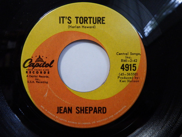 Jean Shepard - It's Torture (7", Los) (Very Good (VG))