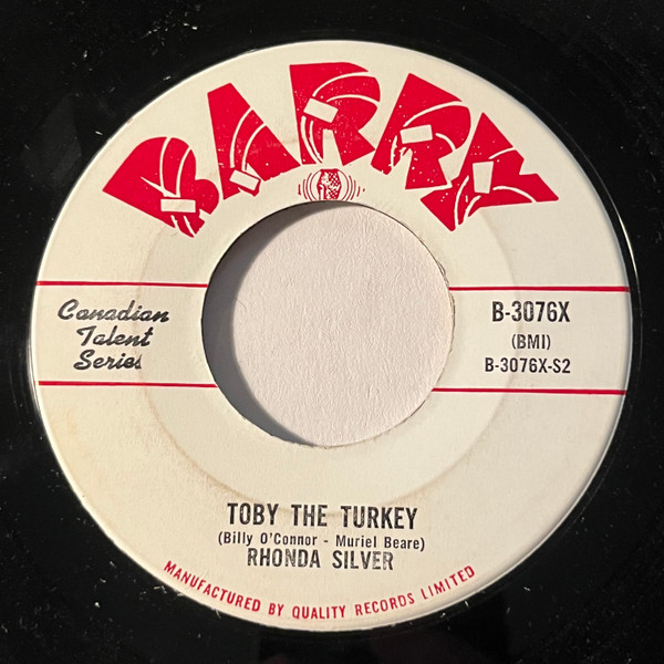 Rhonda Silver - Rocking Reindeer / Toby The Turkey (7", Single) (Very Good (VG)) - Image 2