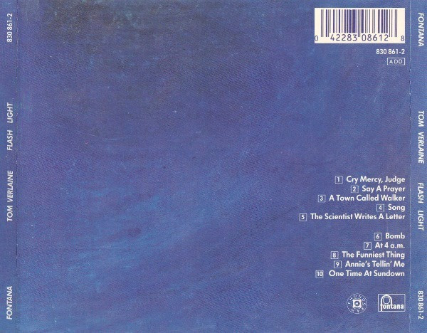 Tom Verlaine - Flash Light (CD, Album) (Near Mint (NM or M-)) - Image 4