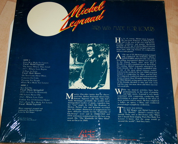 Michel Legrand - Paris Was Made For Lovers (LP, Album) (Very Good Plus (VG+)) - Image 3