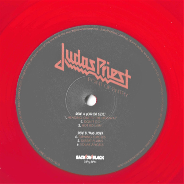Judas Priest - Point Of Entry (2xLP, Album, Ltd, RE, RM, Red) (Mint (M)) - Image 4