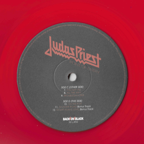 Judas Priest - Point Of Entry (2xLP, Album, Ltd, RE, RM, Red) (Mint (M)) - Image 5