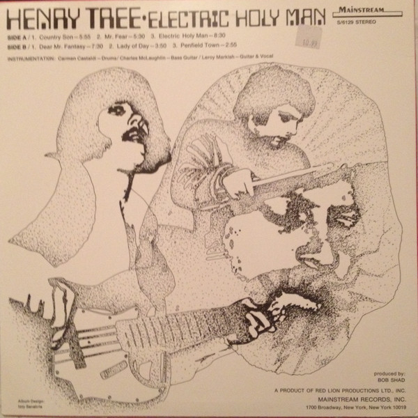 Henry Tree - Electric Holy Man (LP, RE, Red) (Very Good Plus (VG+)) - Image 2