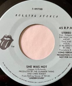 Alternative view of Rolling Stones* - She Was Hot (7", Single, Promo) (Near Mint (NM or M-))