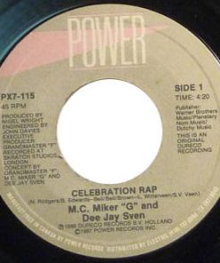 MC Miker G. & DJ Sven - Celebration Rap / Play It Loud (7") (Very Good Plus (VG+))
