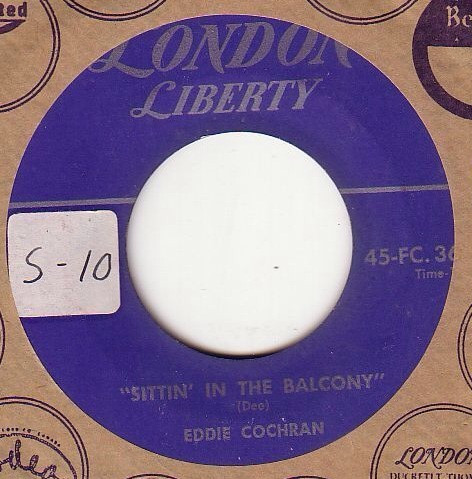 Eddie Cochran - Sittin' In The Balcony (7", Single) (Very Good (VG))