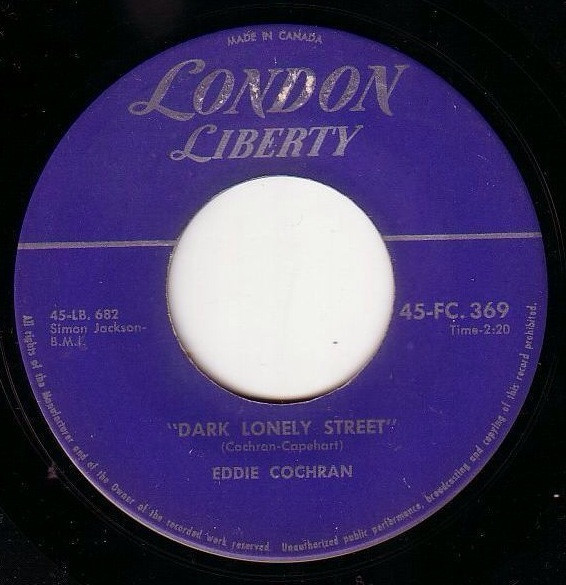 Eddie Cochran - Sittin' In The Balcony (7", Single) (Very Good (VG)) - Image 2