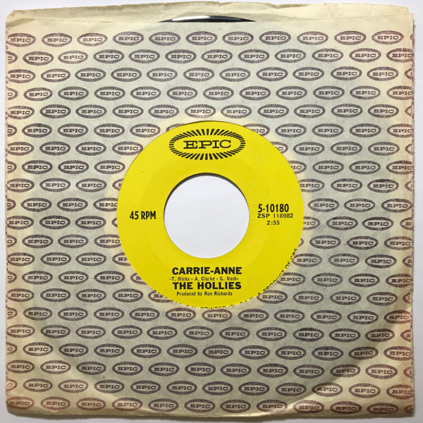 The Hollies - Carrie-Anne (7", Single) (Near Mint (NM or M-)) - Image 3