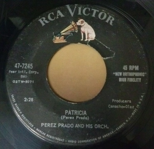 Perez Prado And His Orchestra - Patricia / Why Wait (7", Single, Ind) (Very Good (VG))