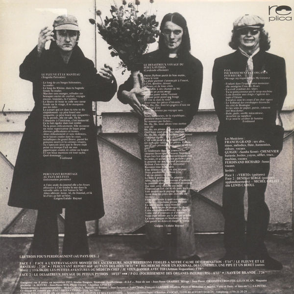 Etron Fou Leloublan - Les Trois Fou's Perdégagnent (Au Pays Des...) (LP, Album, RE, 180) (Near Mint (NM or M-)) - Image 2