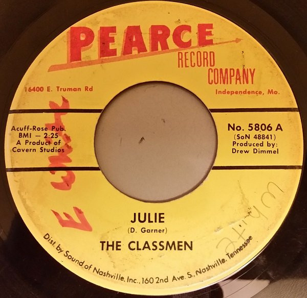 The Classmen - Julie / Any Old Time (7", Single) (Very Good (VG))