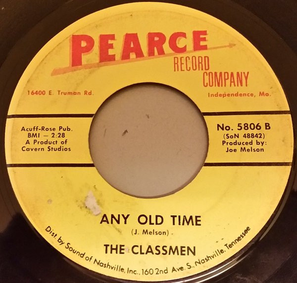 The Classmen - Julie / Any Old Time (7", Single) (Very Good (VG)) - Image 2