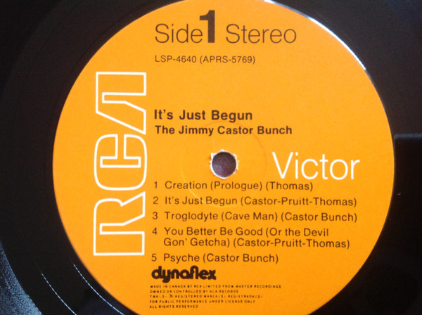 The Jimmy Castor Bunch - It's Just Begun (LP, Album) (Mint (M)) - Image 3