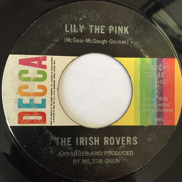 The Irish Rovers - Lily The Pink / Mrs. Crandall's Boarding House (7", Single) (Near Mint (NM or M-))