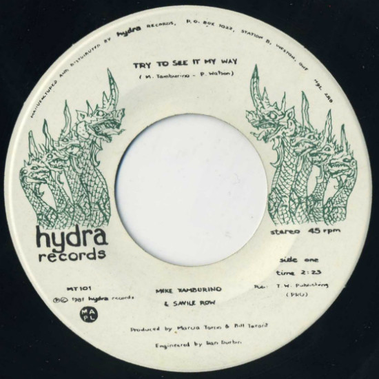 Mike Tamburino And Savile Row (2) - Try To See It My Way (7") (Mint (M)) - Image 3