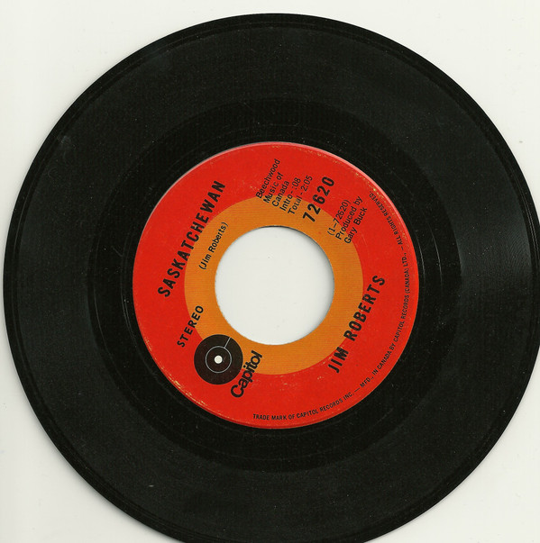 Jim Roberts (14) - Saskatchewan (7", Single) (Good Plus (G+)) - Image 4