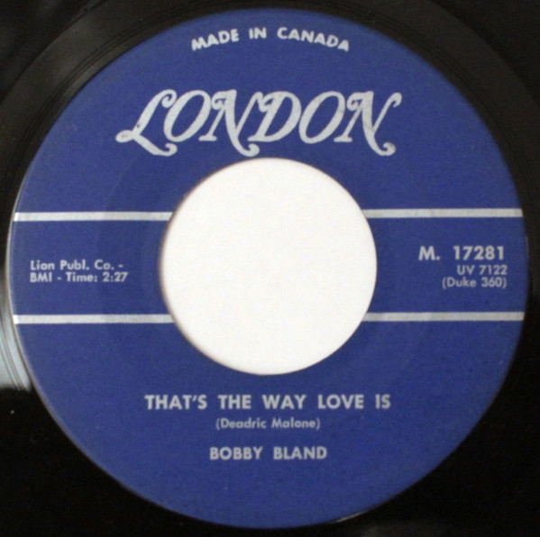 Bobby Bland - Call On Me / That's The Way Love Is (7") (Very Good Plus (VG+)) - Image 2