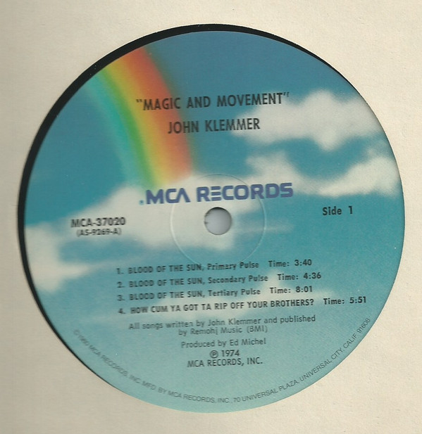 John Klemmer - Magic And Movement (LP, Album, RE) (Very Good Plus (VG+)) - Image 2