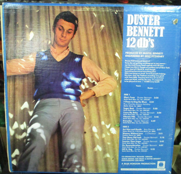 Duster Bennett - 12 DB's (LP, Album) (Very Good Plus (VG+)) - Image 2