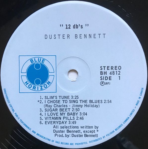 Duster Bennett - 12 DB's (LP, Album) (Very Good Plus (VG+)) - Image 3