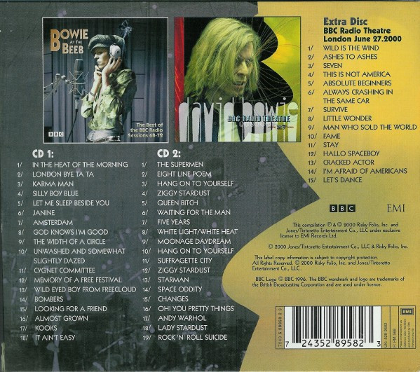David Bowie - Bowie At The Beeb (CD, Comp + CD, Comp, MP + CD, Album + Ltd, Sli) (Mint (M)) - Image 2
