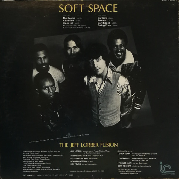 The Jeff Lorber Fusion - Soft Space (LP, Album) (Very Good Plus (VG+)) - Image 2