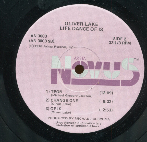 Oliver Lake - Life Dance Of Is (LP, Album) (Very Good Plus (VG+)) - Image 4