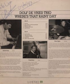Alternative view of Dolf De Vries Trio - Where's That Rainy Day (LP, Blu) (Very Good (VG))